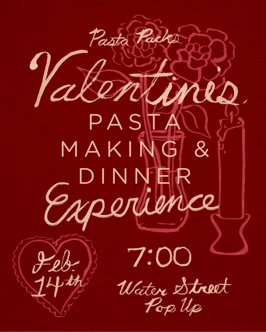 Valentine’s Day Pasta-Making & Dinner Experience 💕🍝